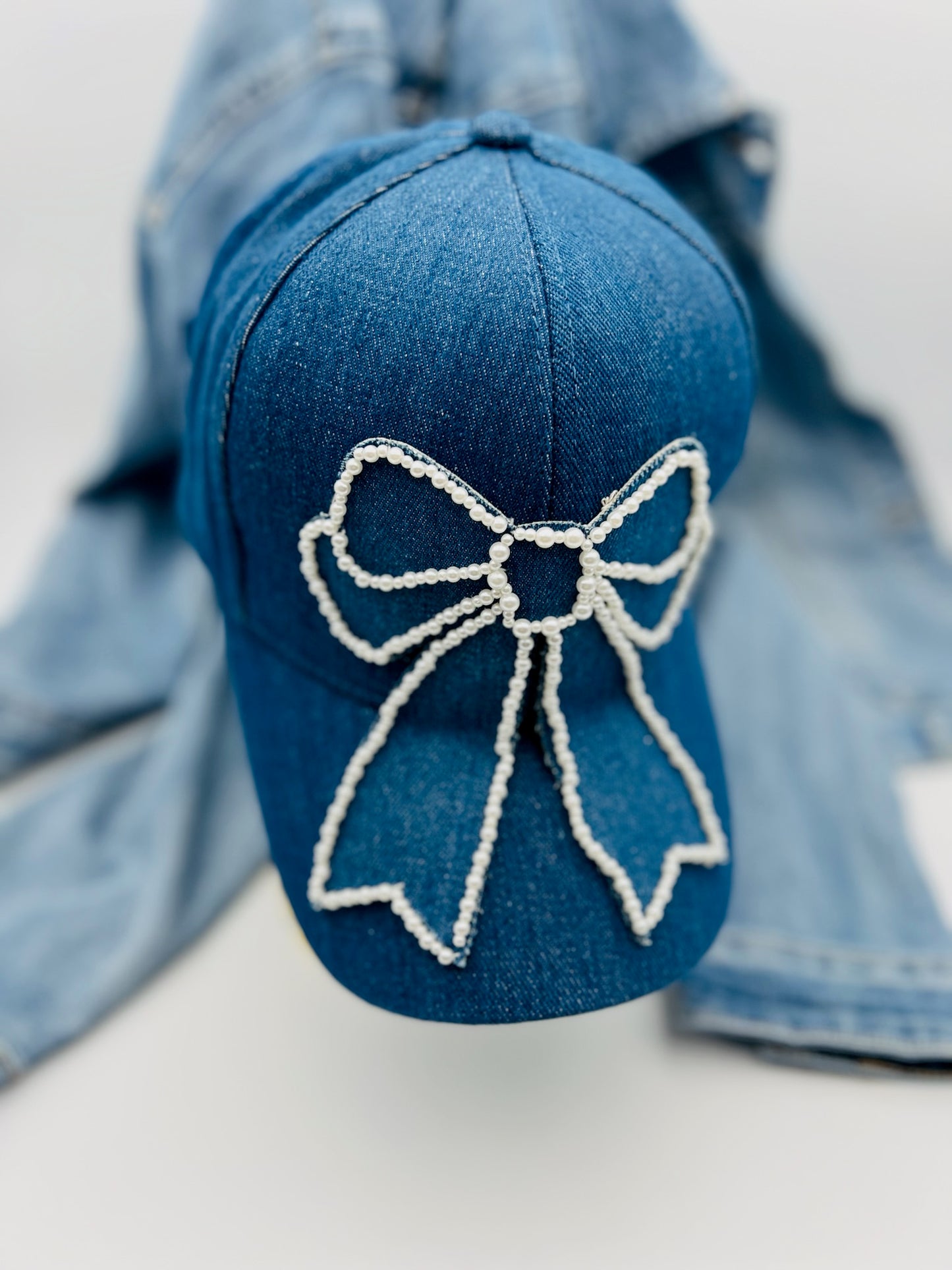 682 🛍️ Casquette noeud perle 🎀