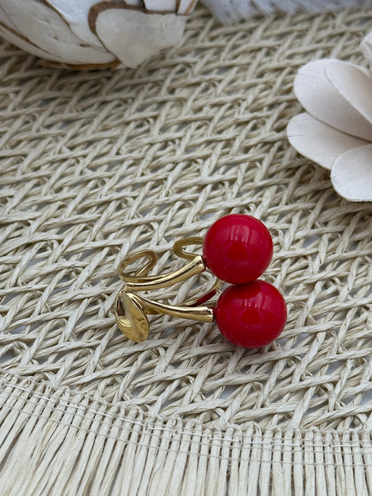 185 🍭 Bague Cerise 🍒