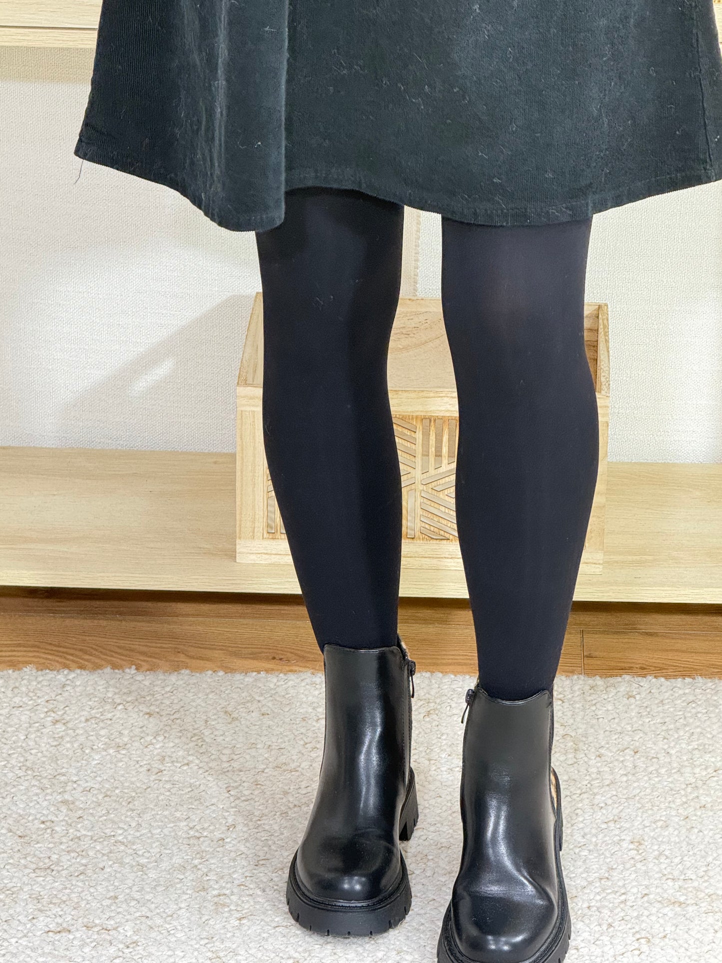 445🍁 Bottine Noir /Léopard