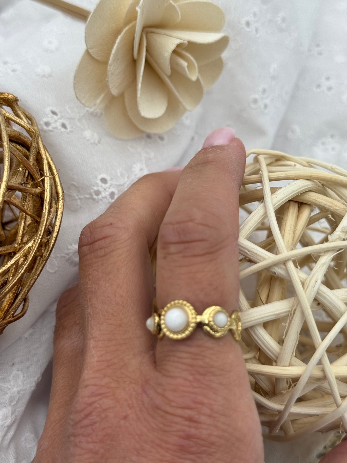 49 🍋 Bague Perle