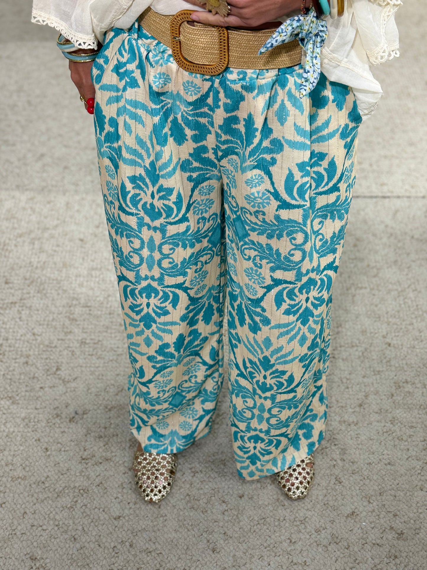 175 🍭 Pantalon Fleuri