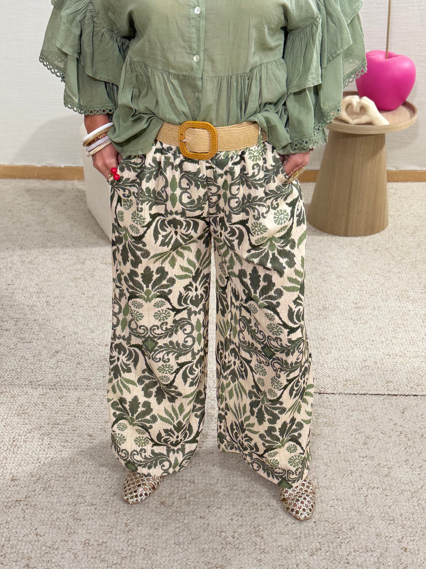175 🍭 Pantalon Fleuri