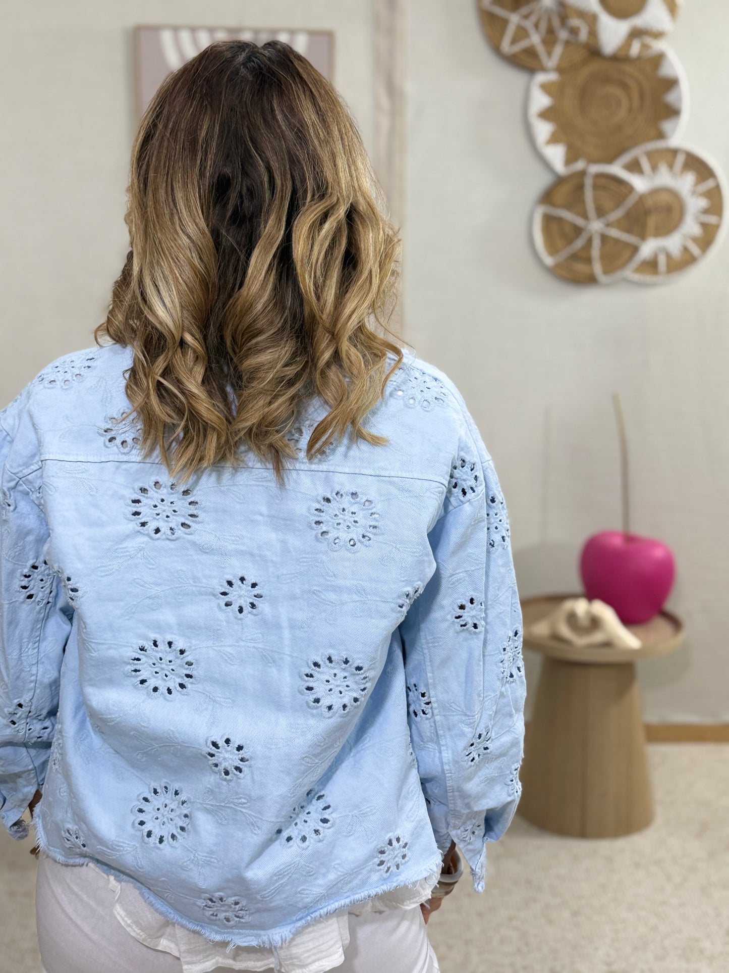 178 🍭 Veste jeans crochet