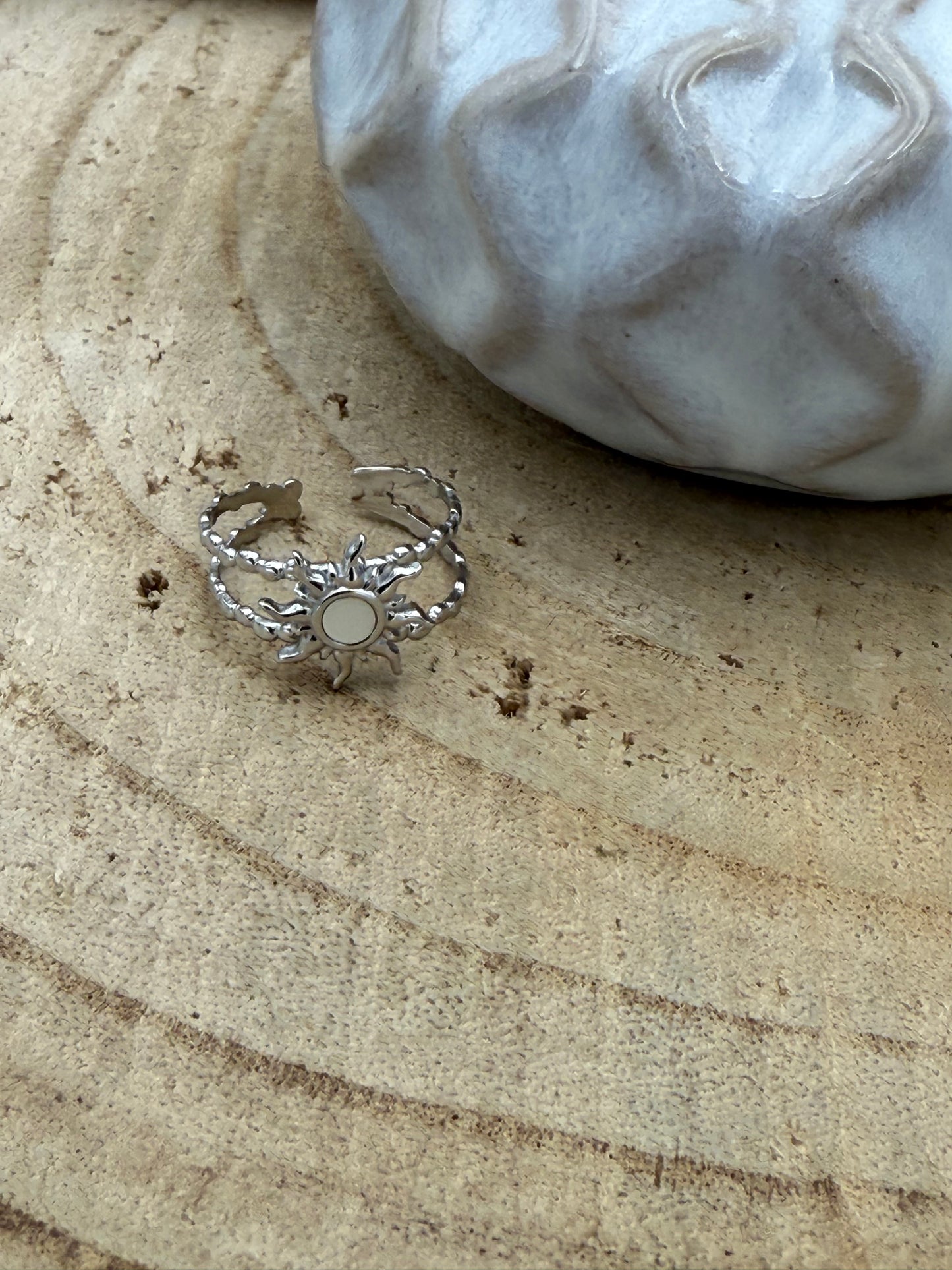 56 🍭 Bague Soleil Argenté