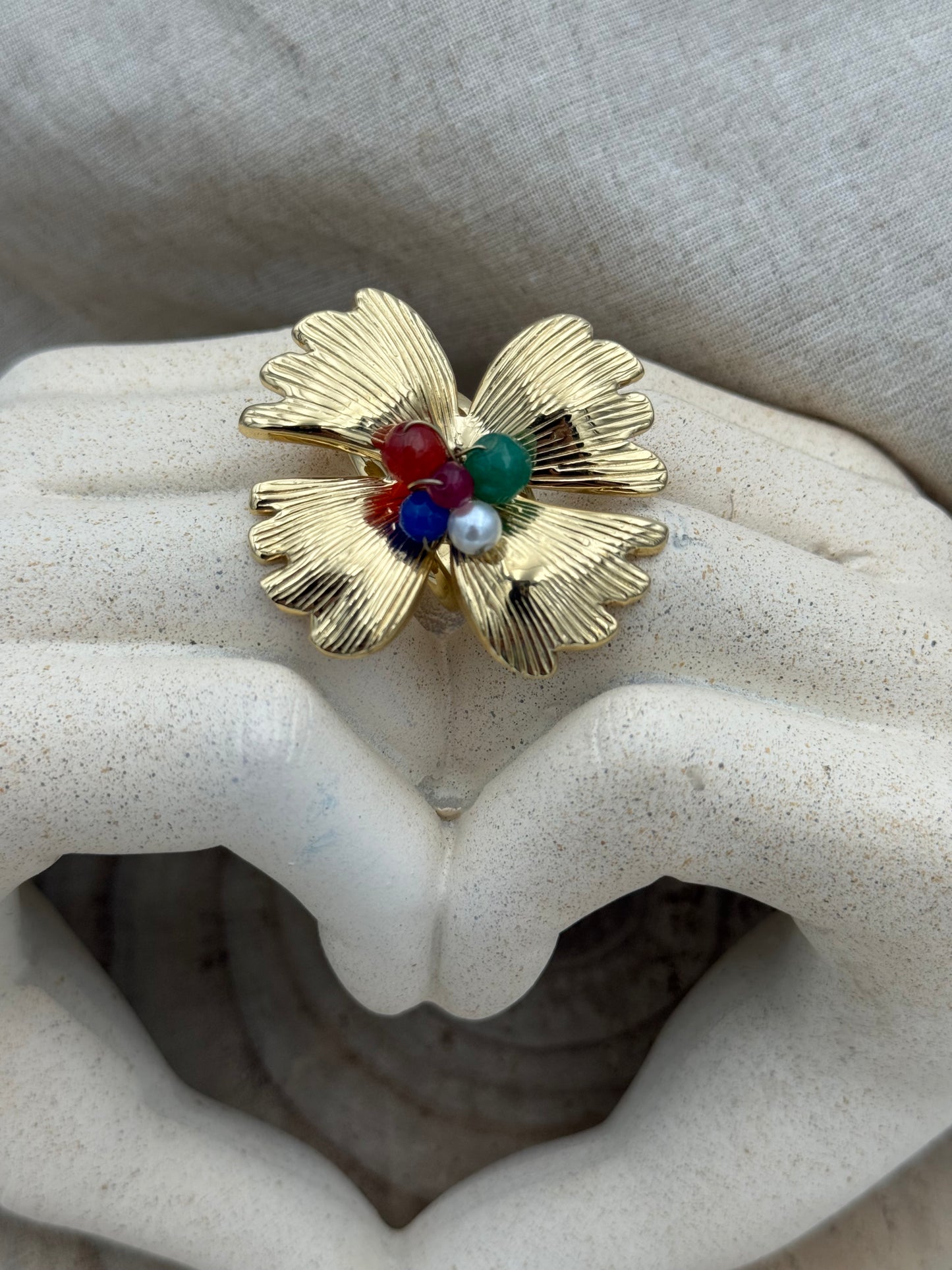 50 🍭 Bague Fleur