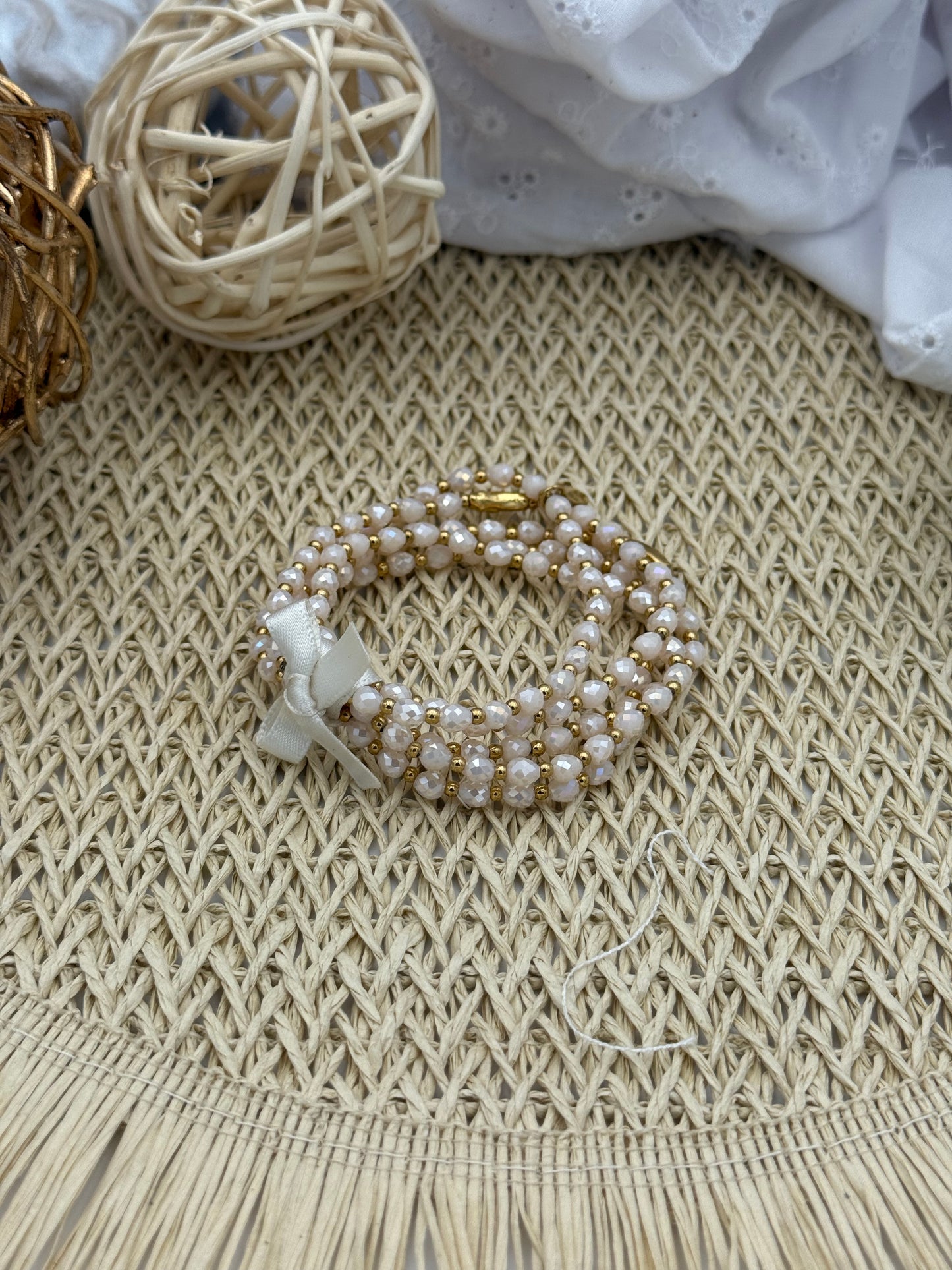 239 💜 Lot de 5 bracelets perlés