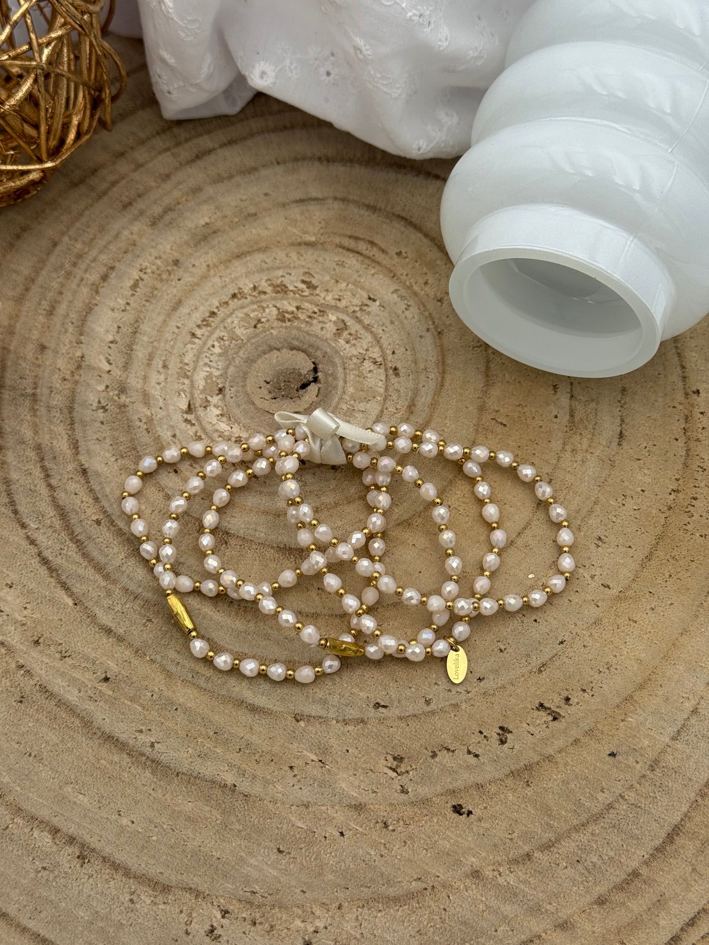 239 💜 Lot de 5 bracelets perlés