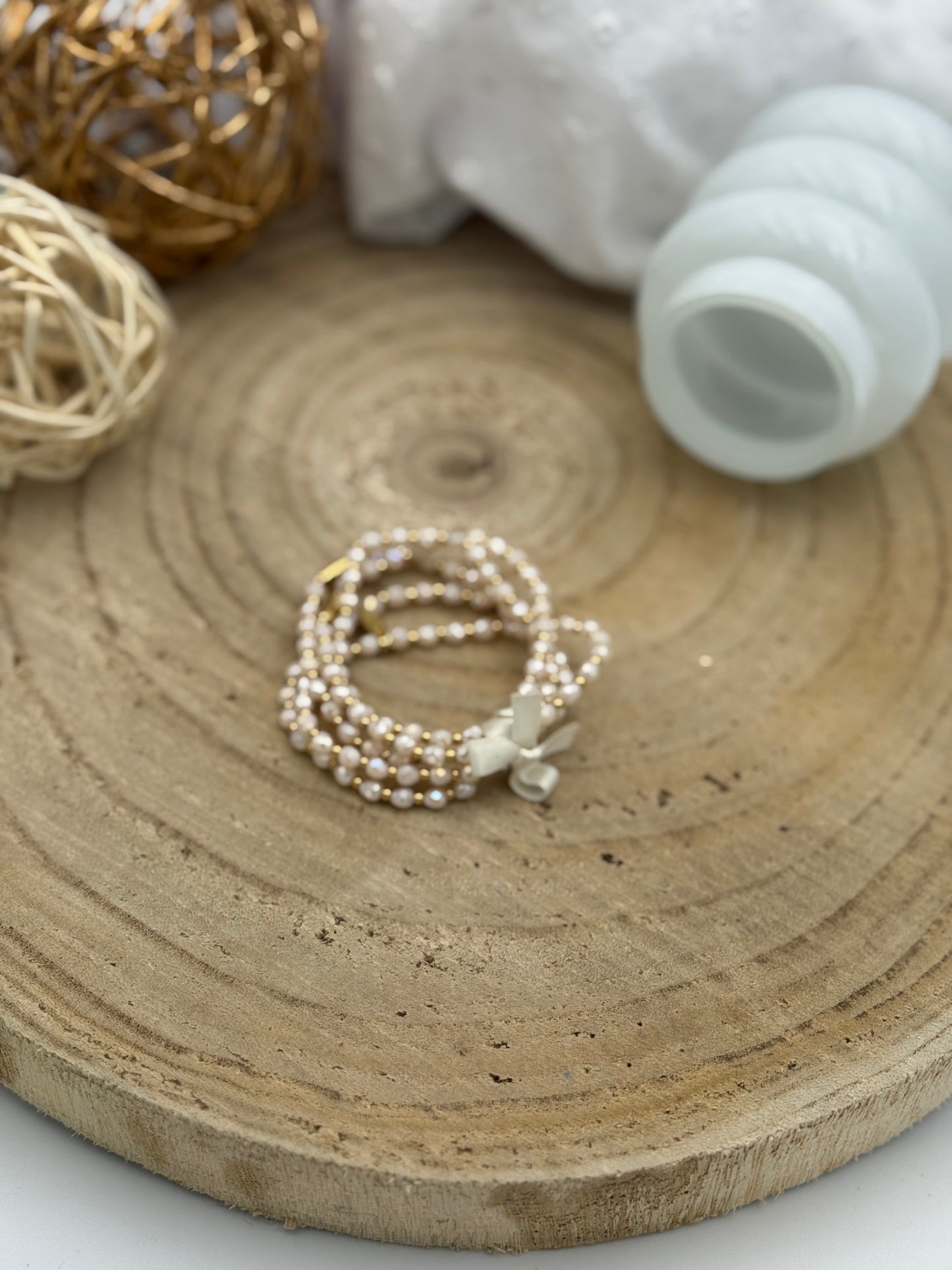 239 💜 Lot de 5 bracelets perlés