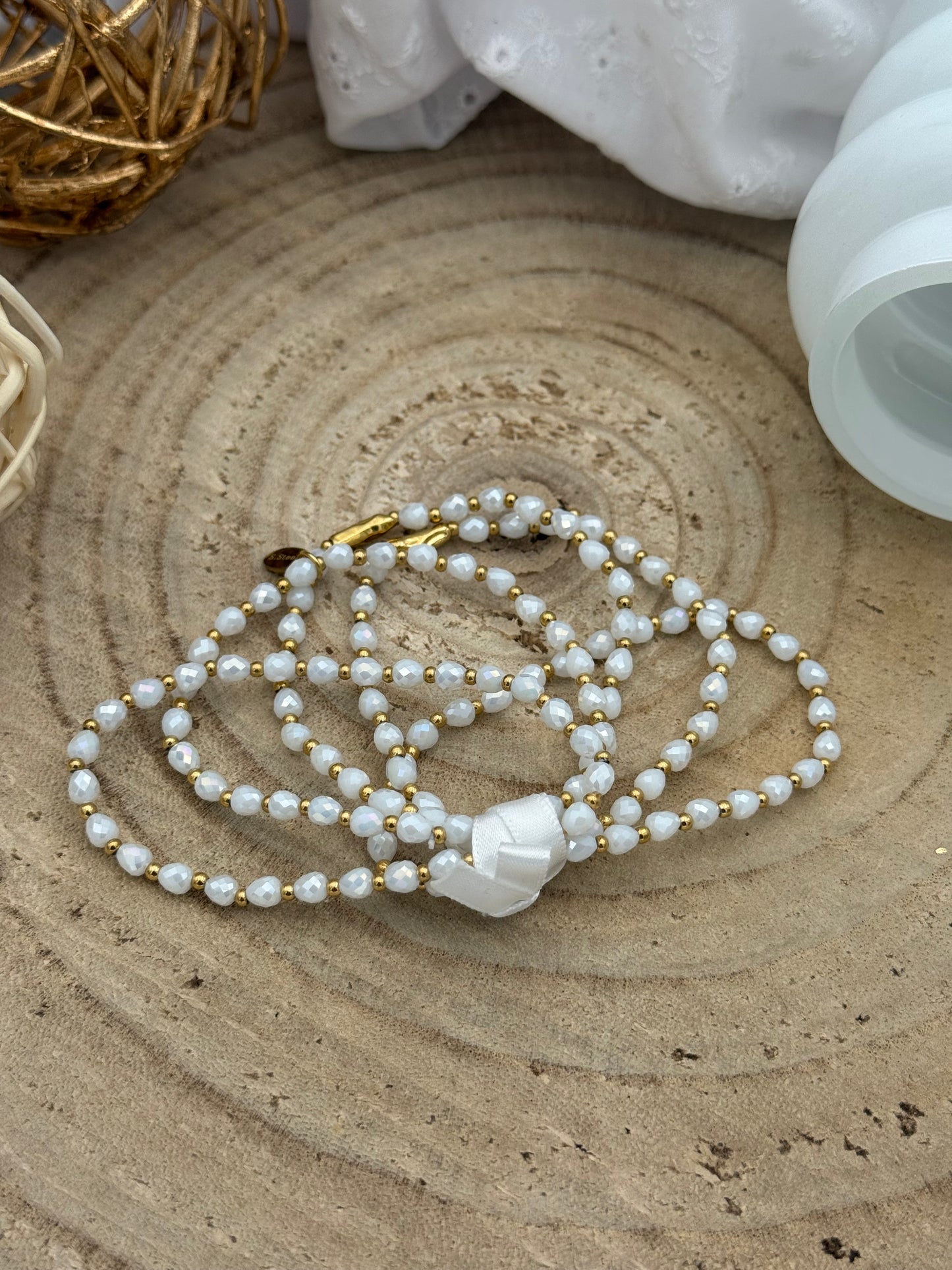 239 💜 Lot de 5 bracelets perlés
