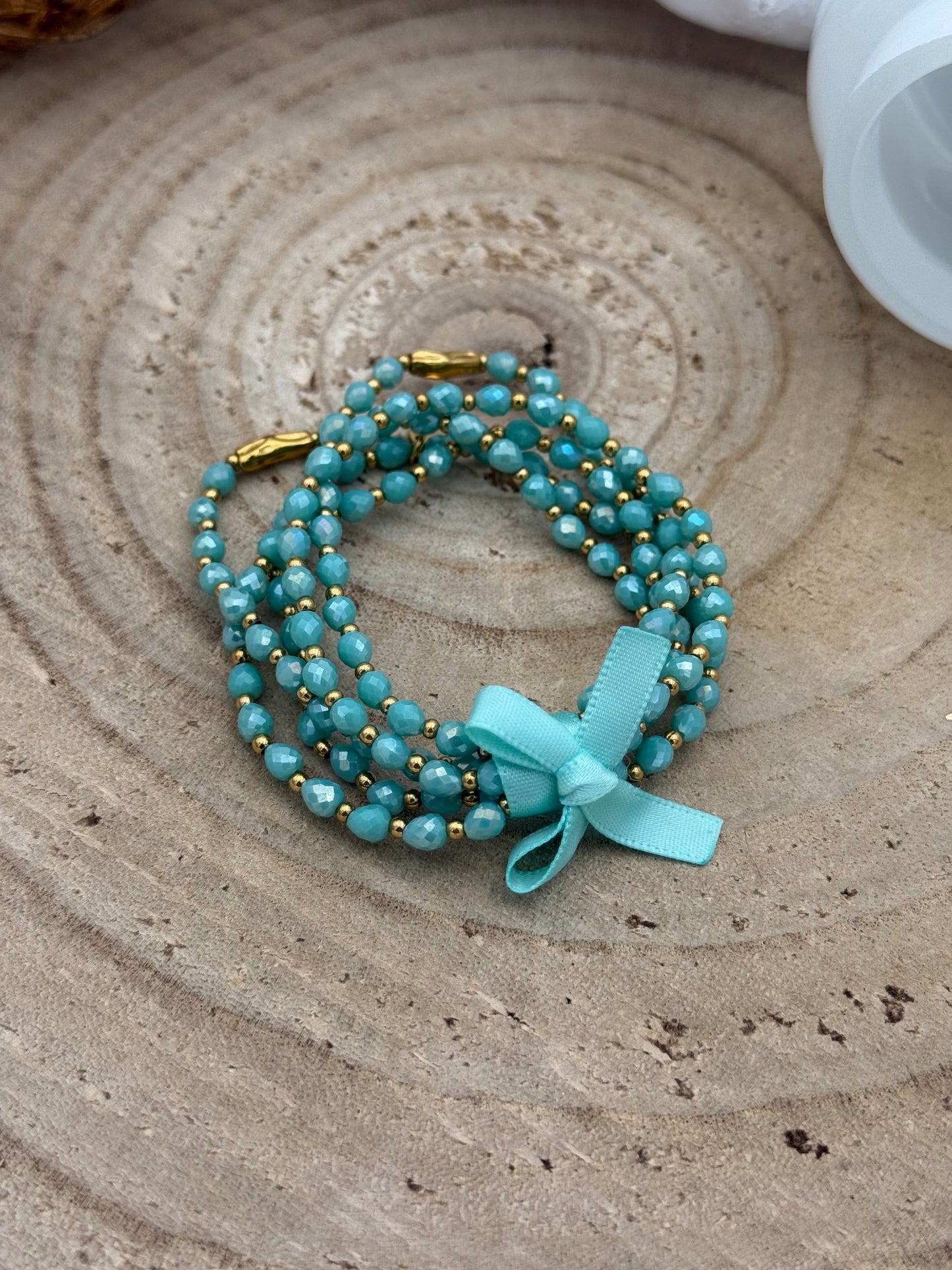 239 💜 Lot de 5 bracelets perlés