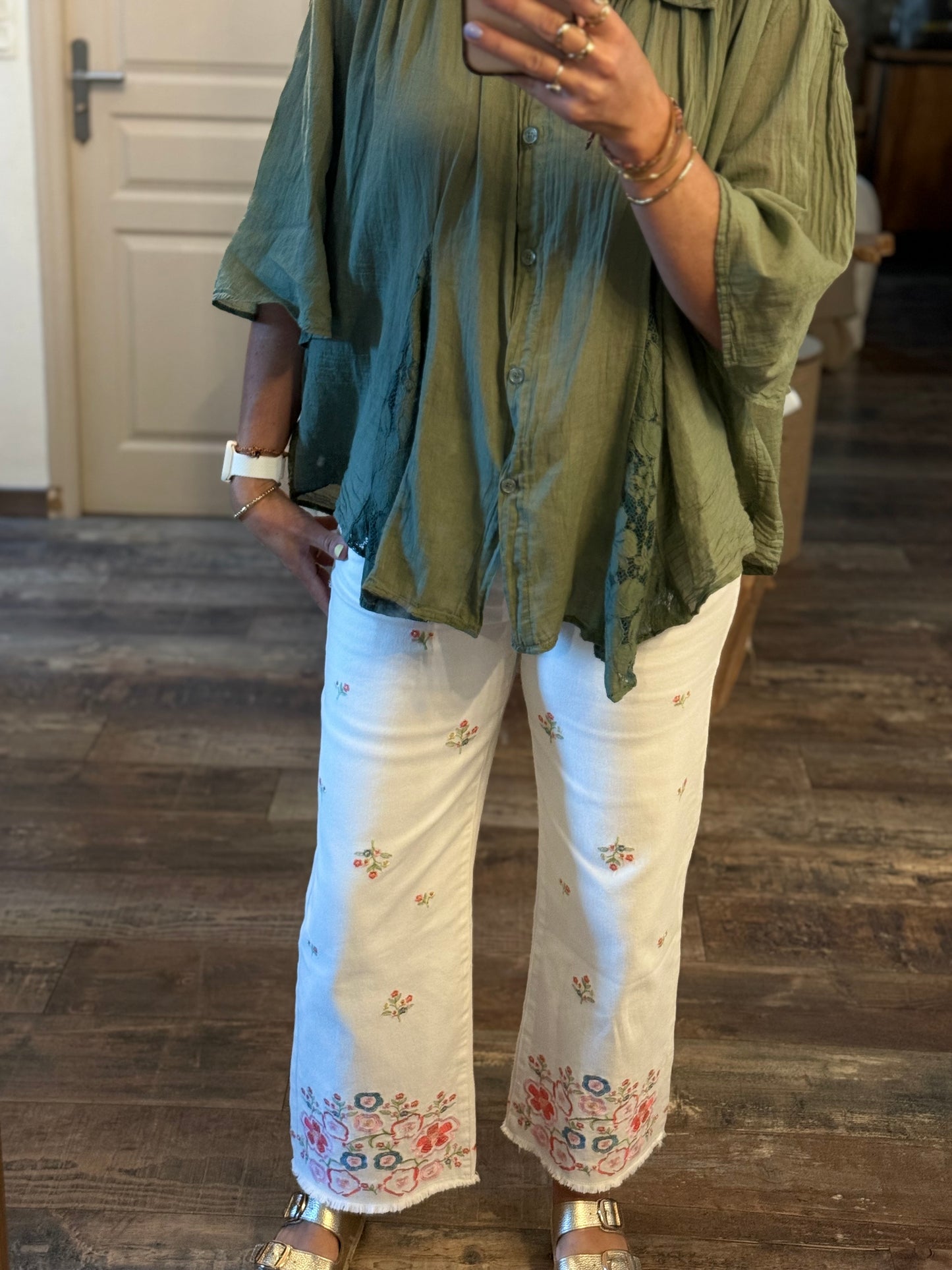 77 🌷 Jeans Blanc Flora