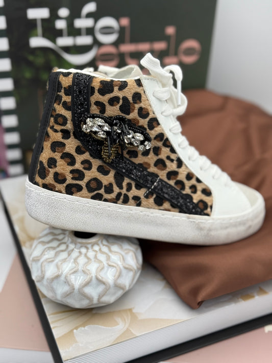 1066  🛍️ Basket montante léopard 🐆