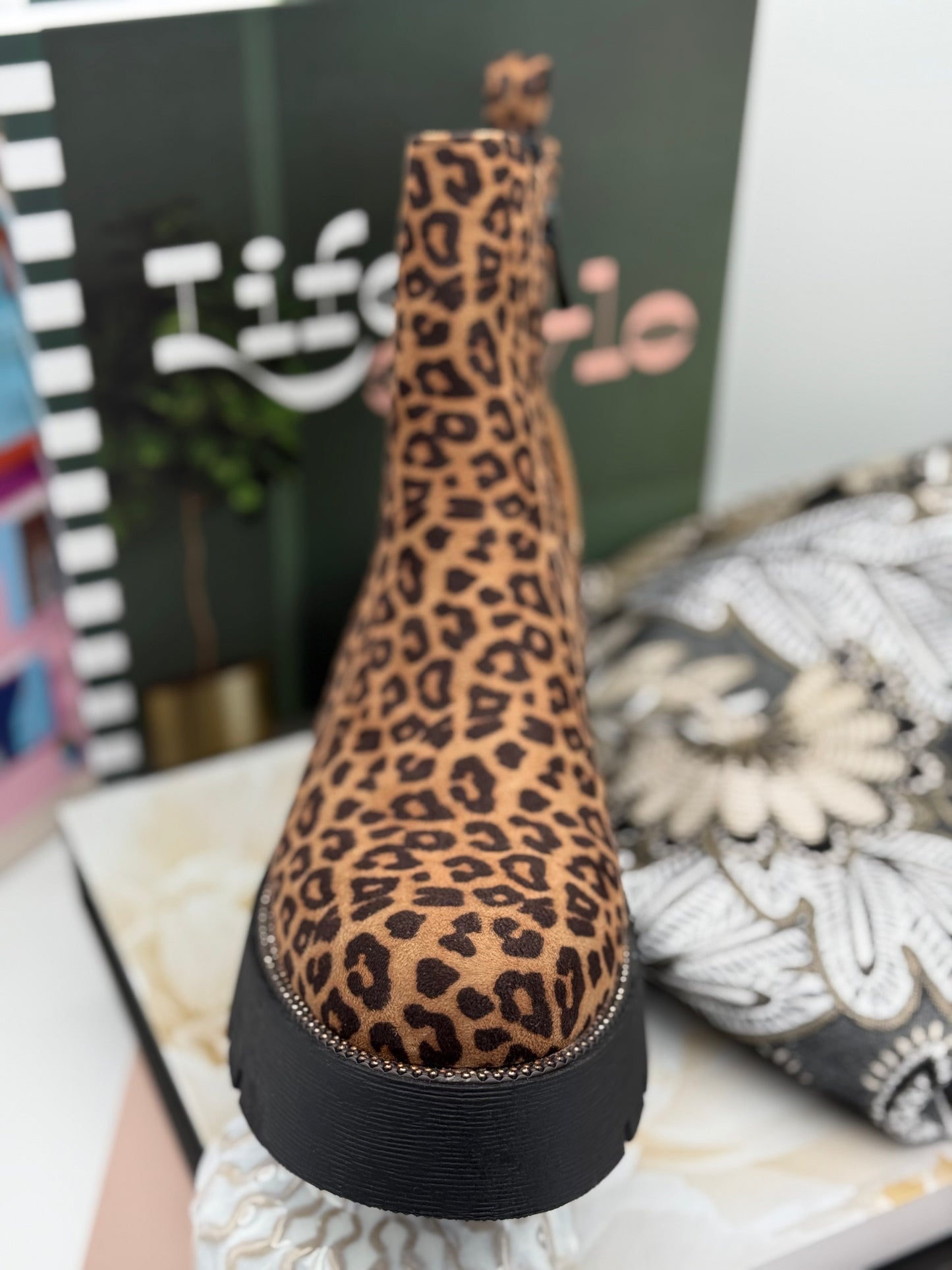 254 🛍️ Bottine Léopard 🐆