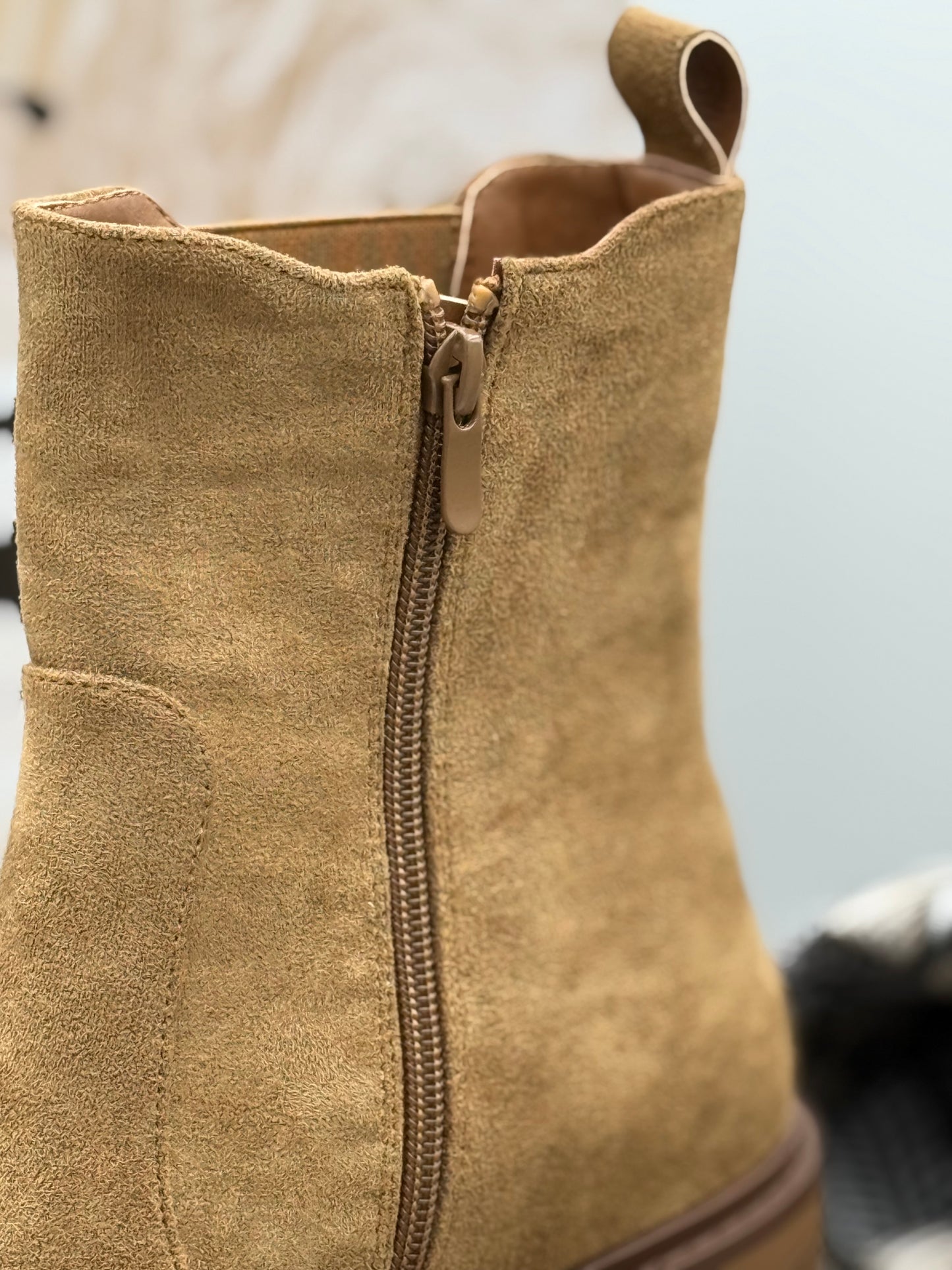 9 🛍️ Bottine Camel motif Léopard 👢