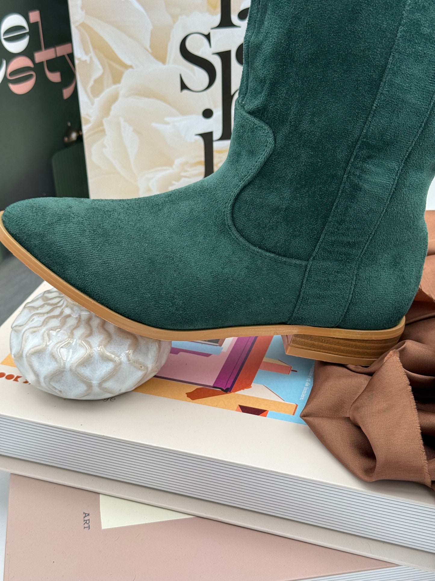 424 🛍️ Botte haute en Suèdine