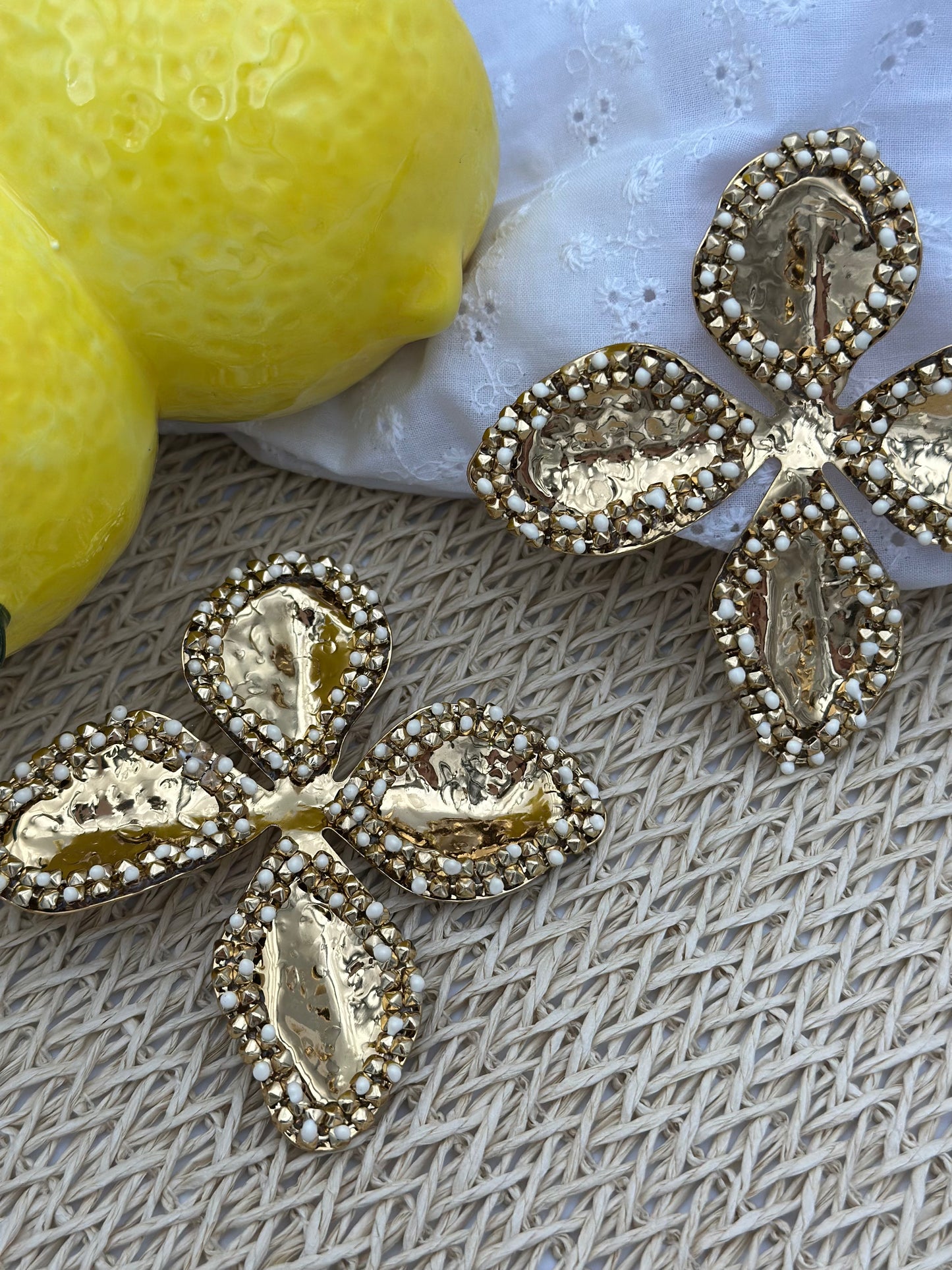 164 🍭 Boucle D'oreilles Fleur