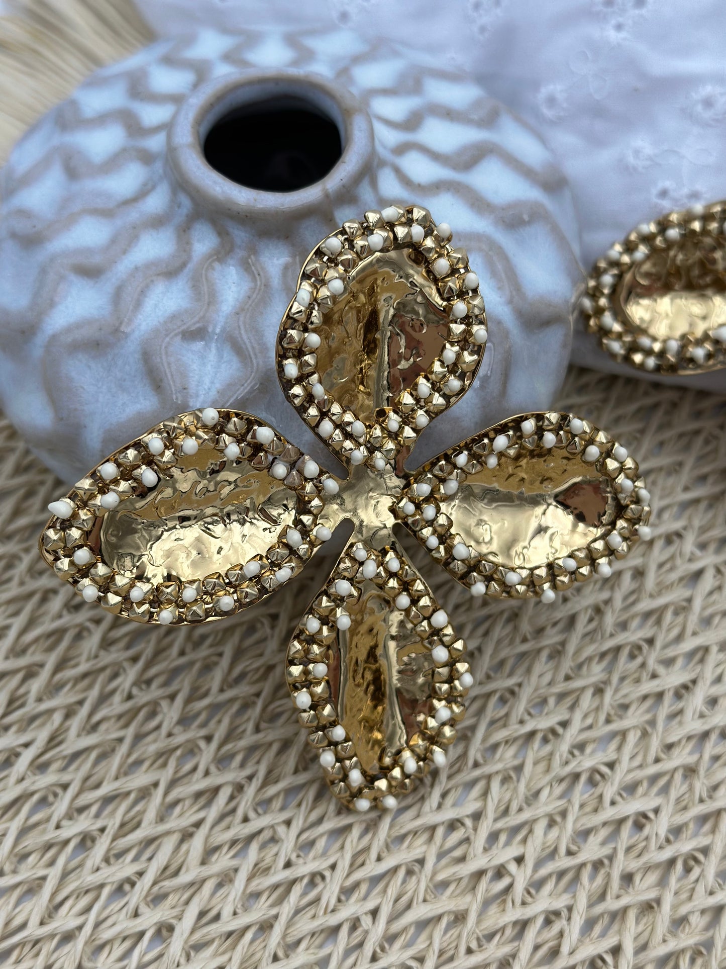 164 🍭 Boucle D'oreilles Fleur