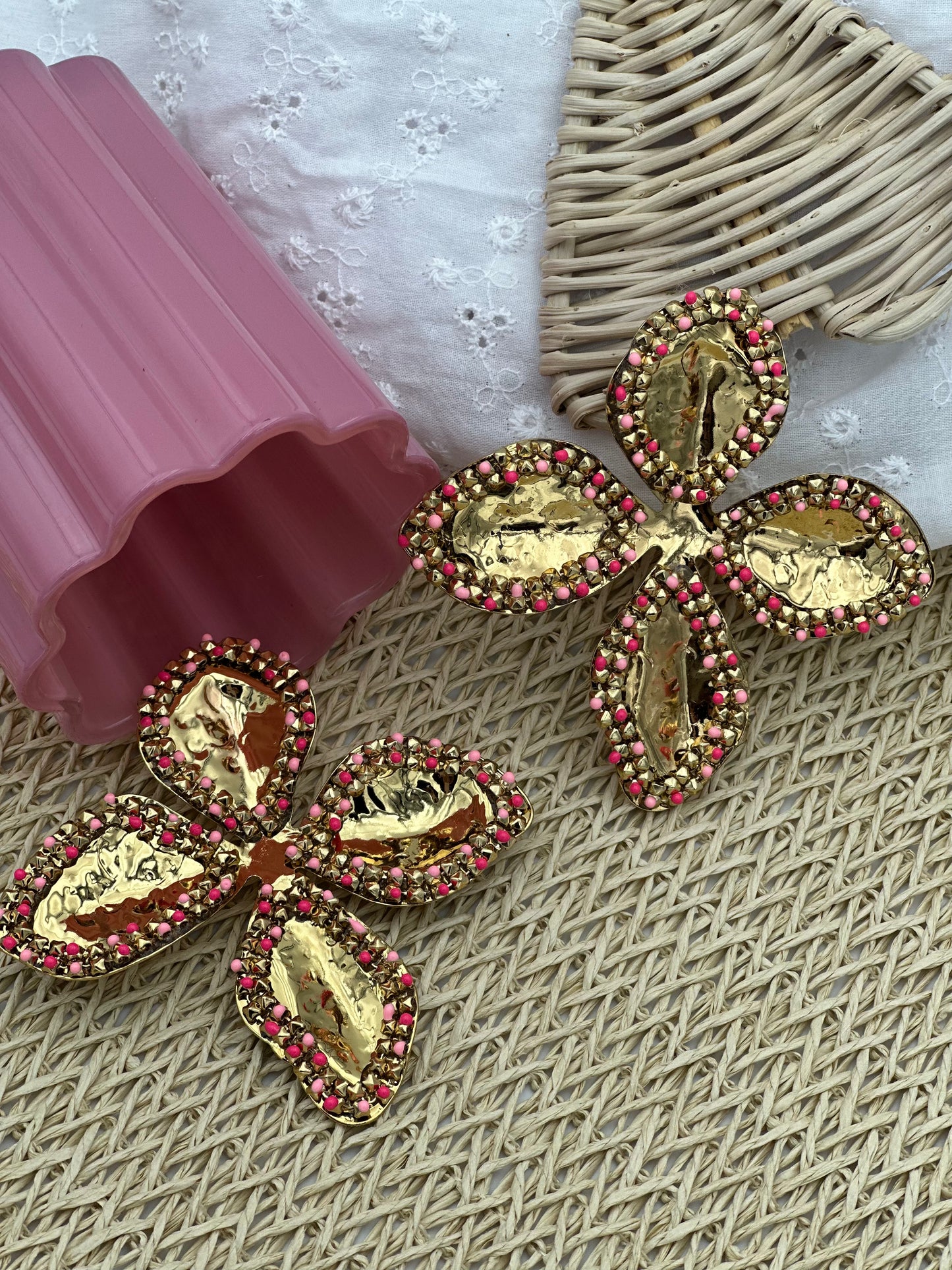 164 🍭 Boucle D'oreilles Fleur