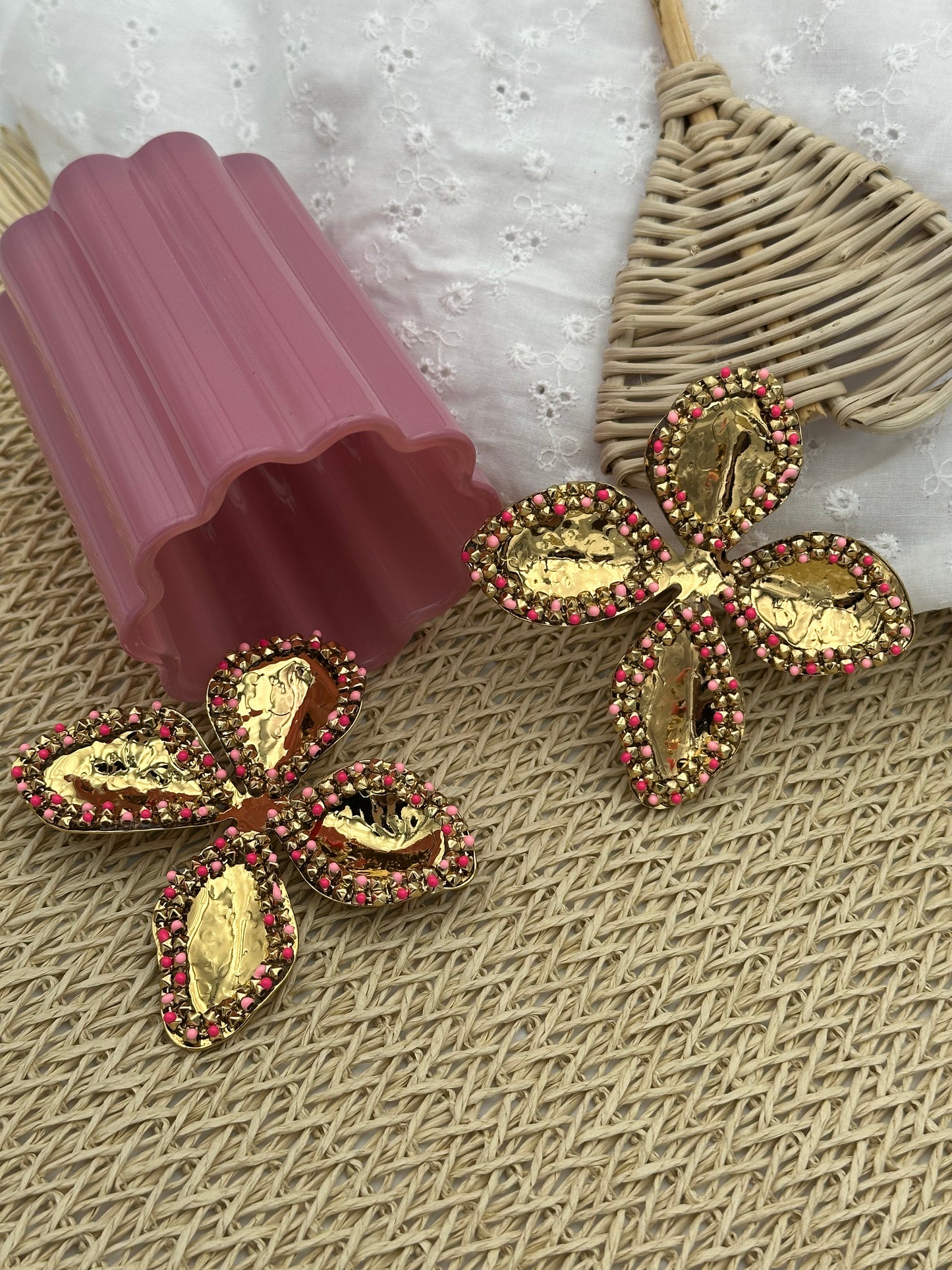 164 🍭 Boucle D'oreilles Fleur