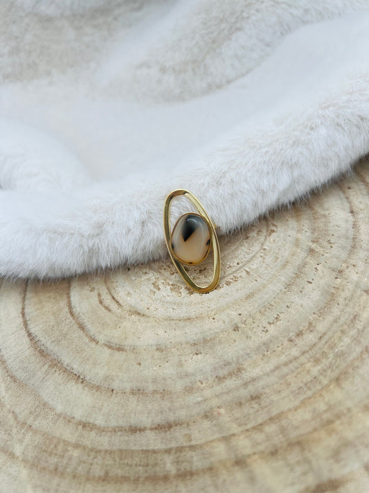 875 🛍️ Bague pierre léopard 🐆