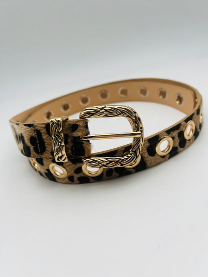 388  🛍️ Ceinture fine léopard 🐆