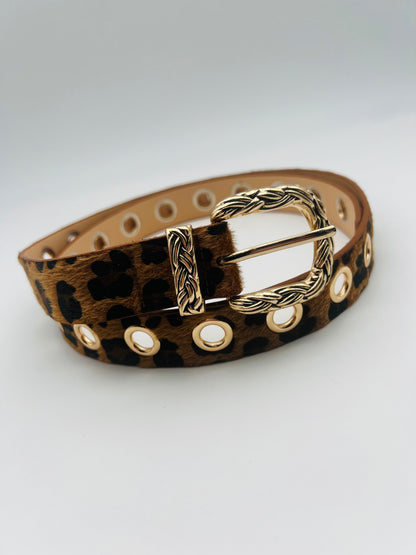 388  🛍️ Ceinture fine léopard 🐆