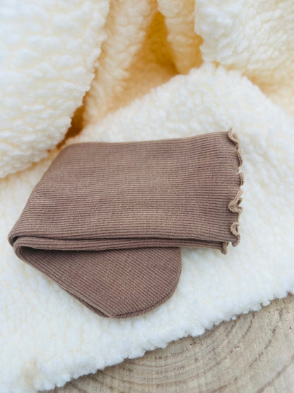 375  🛍️ Chaussette à ourlet ondulé