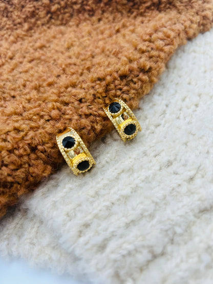 474 🛍️ Boucle d'oreille créole et pierre 😍