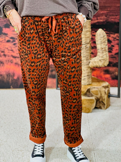 408  🛍️ Pantalon côtelé léopard 🐆