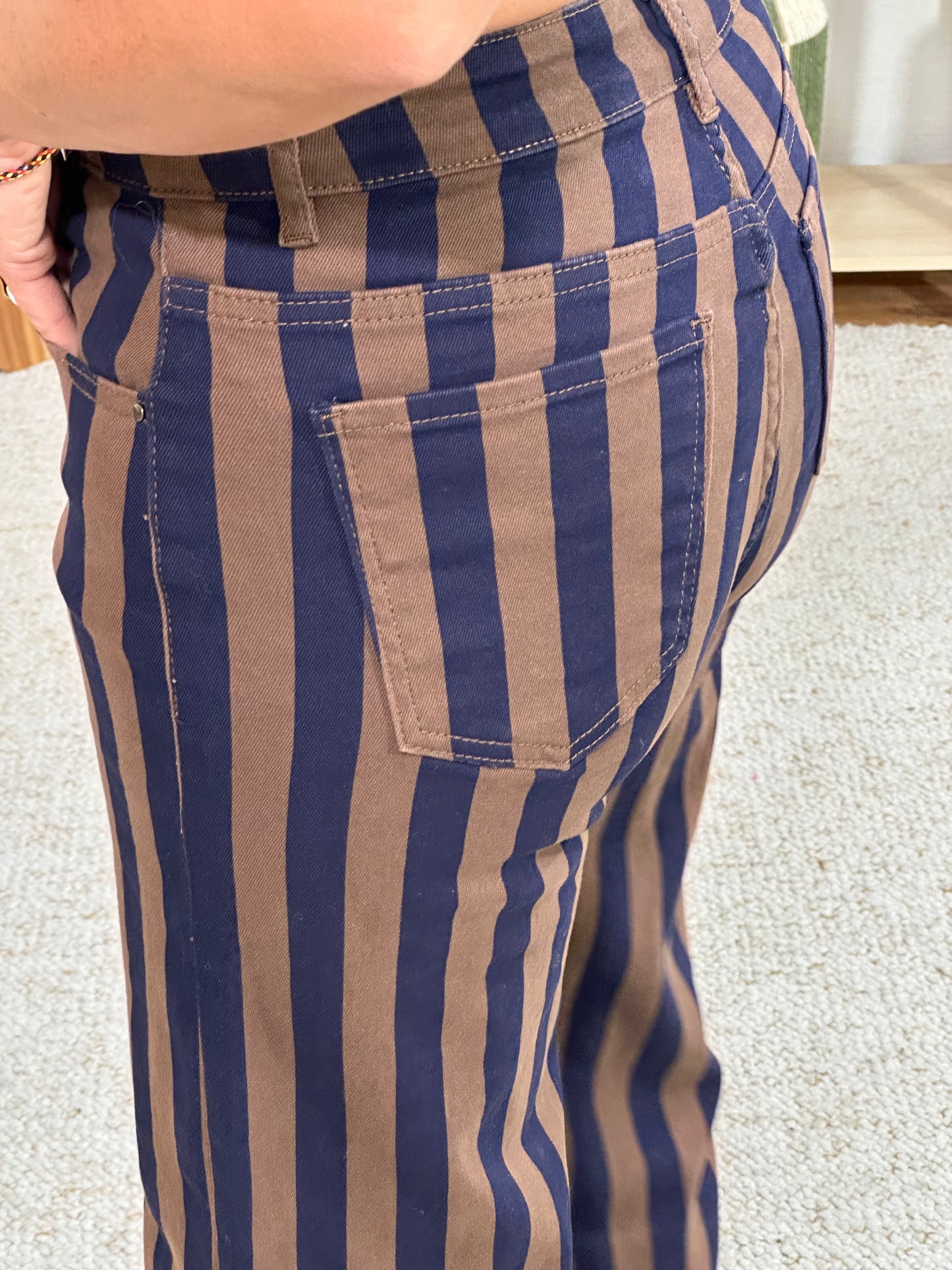 177 🗝️ Jeans Rayé