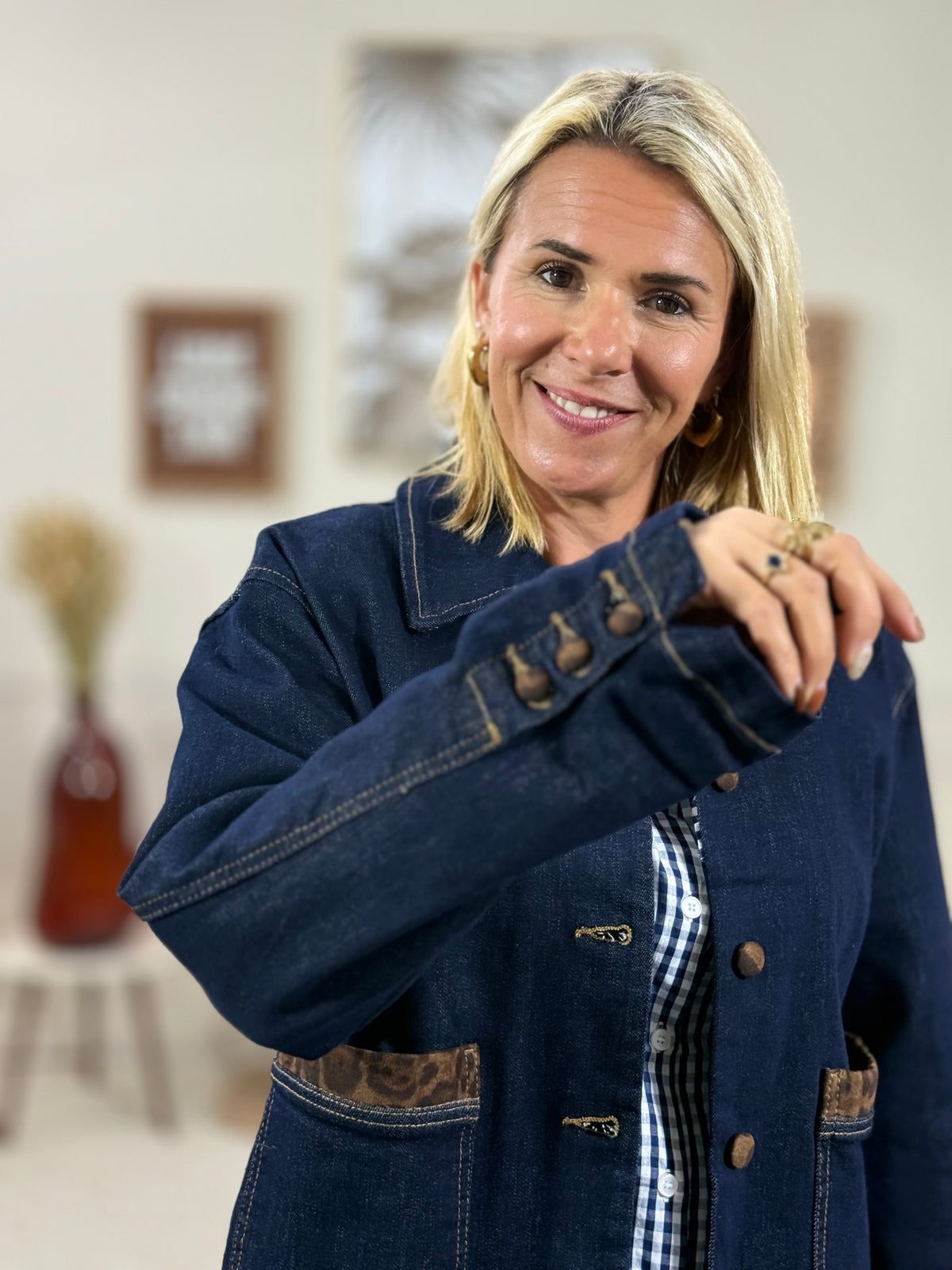 198 🗝️ Veste Jeans touche Léo 🐆