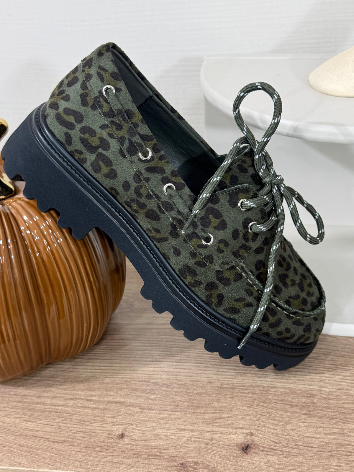170 🗝️ Mocassin Léopard Kaki