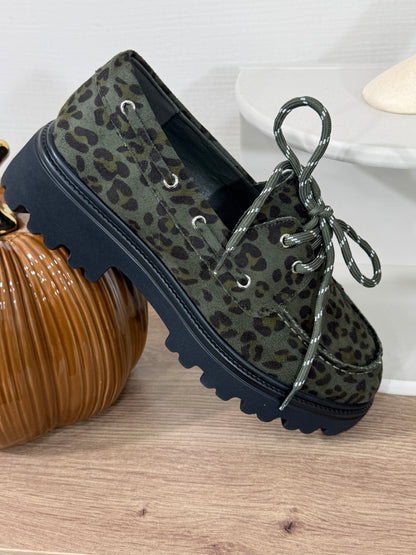 170 🗝️ Mocassin Léopard Kaki