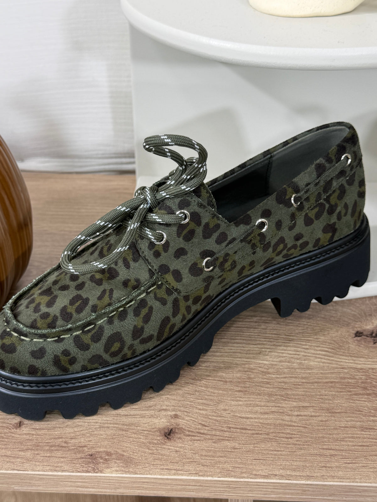 170 🗝️ Mocassin Léopard Kaki