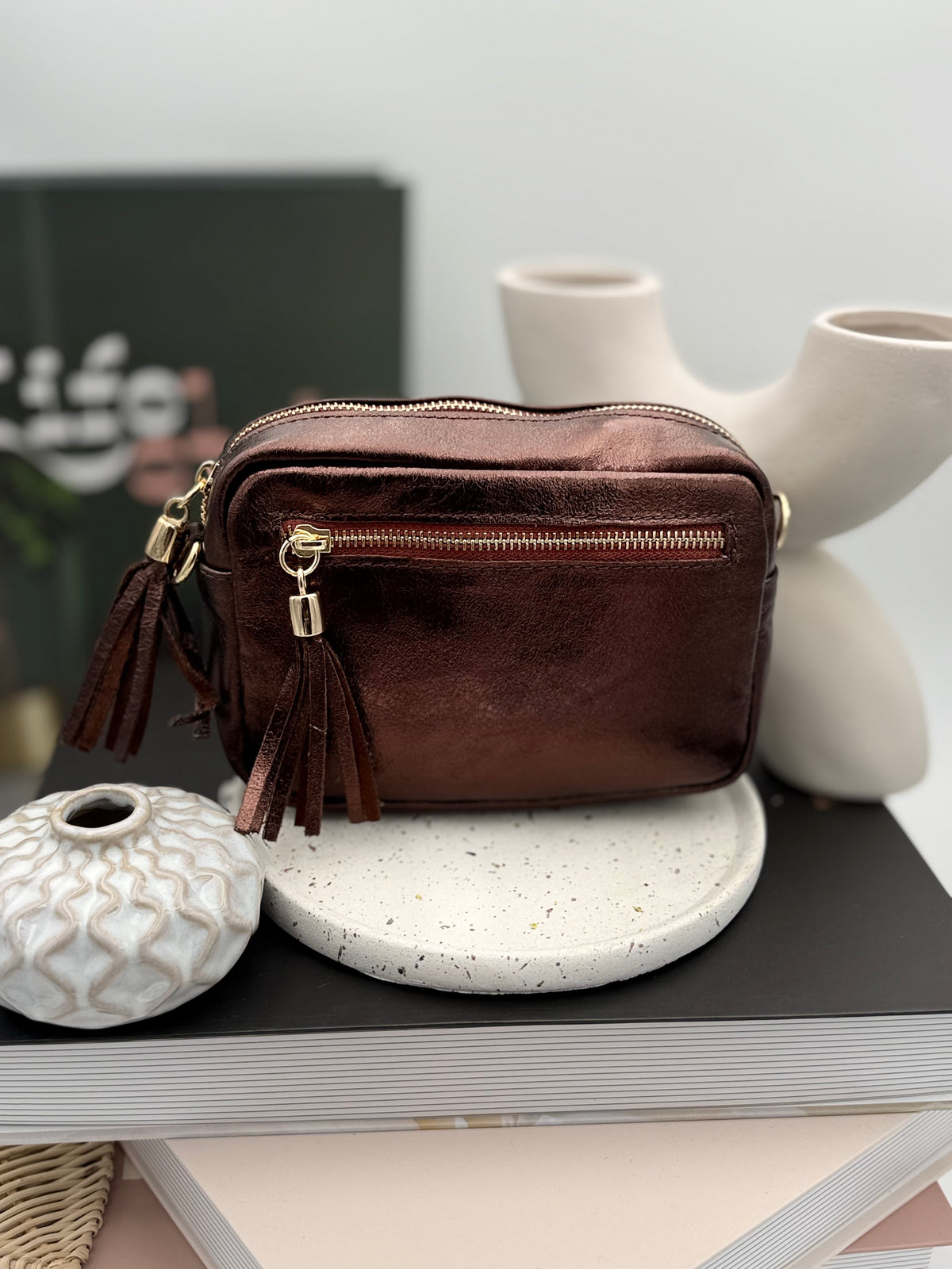 204 🗝️ Sac Cuir Irisé