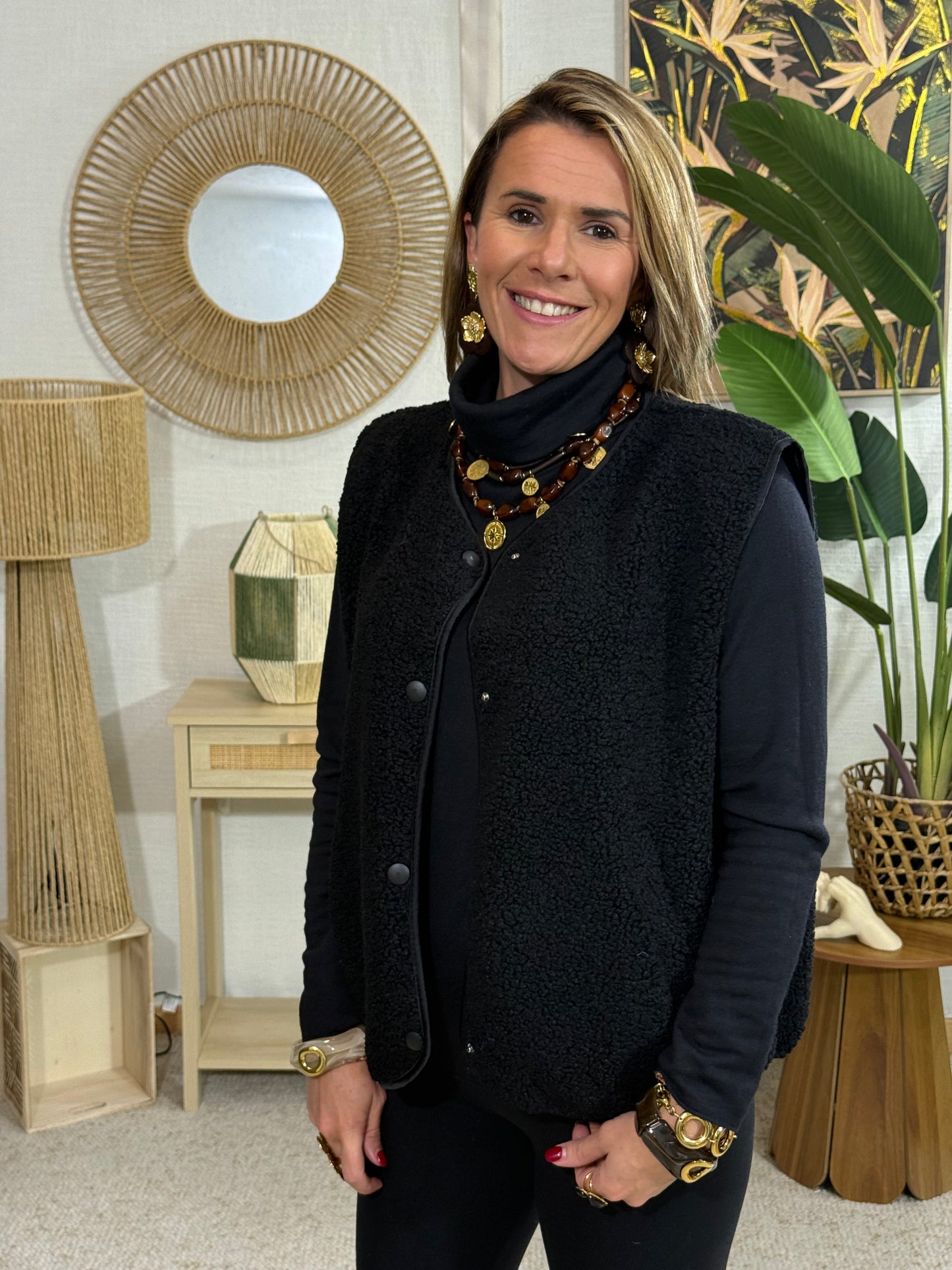 496 🖤Sans manche Sherpa