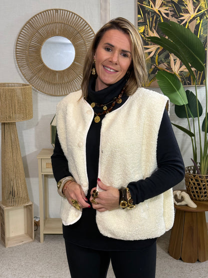 496 🖤Sans manche Sherpa