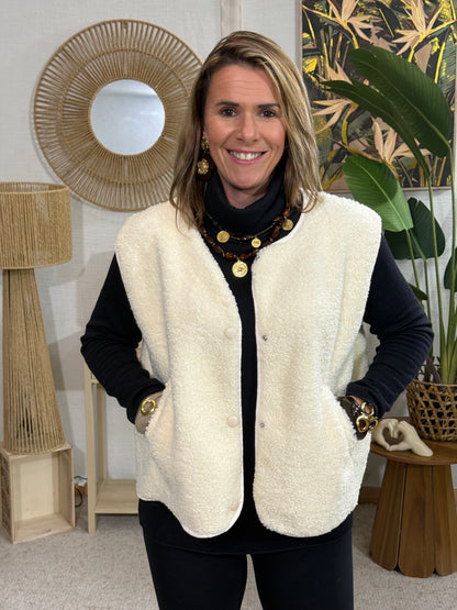 496 🖤Sans manche Sherpa