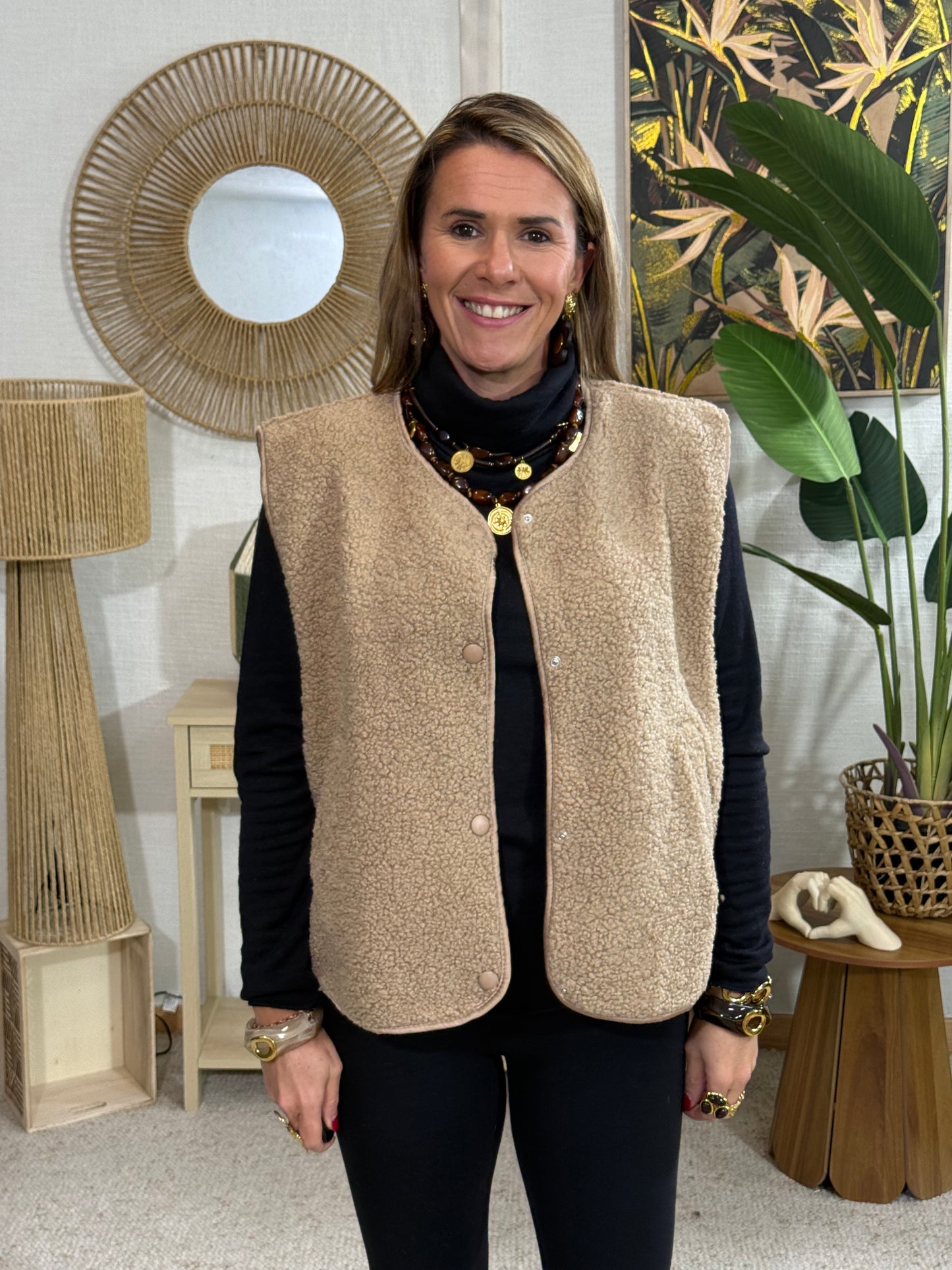 496 🖤Sans manche Sherpa