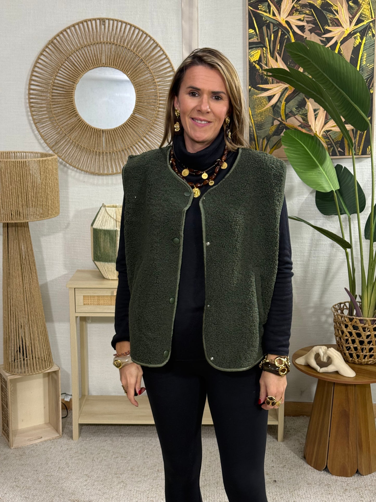 496 🖤Sans manche Sherpa