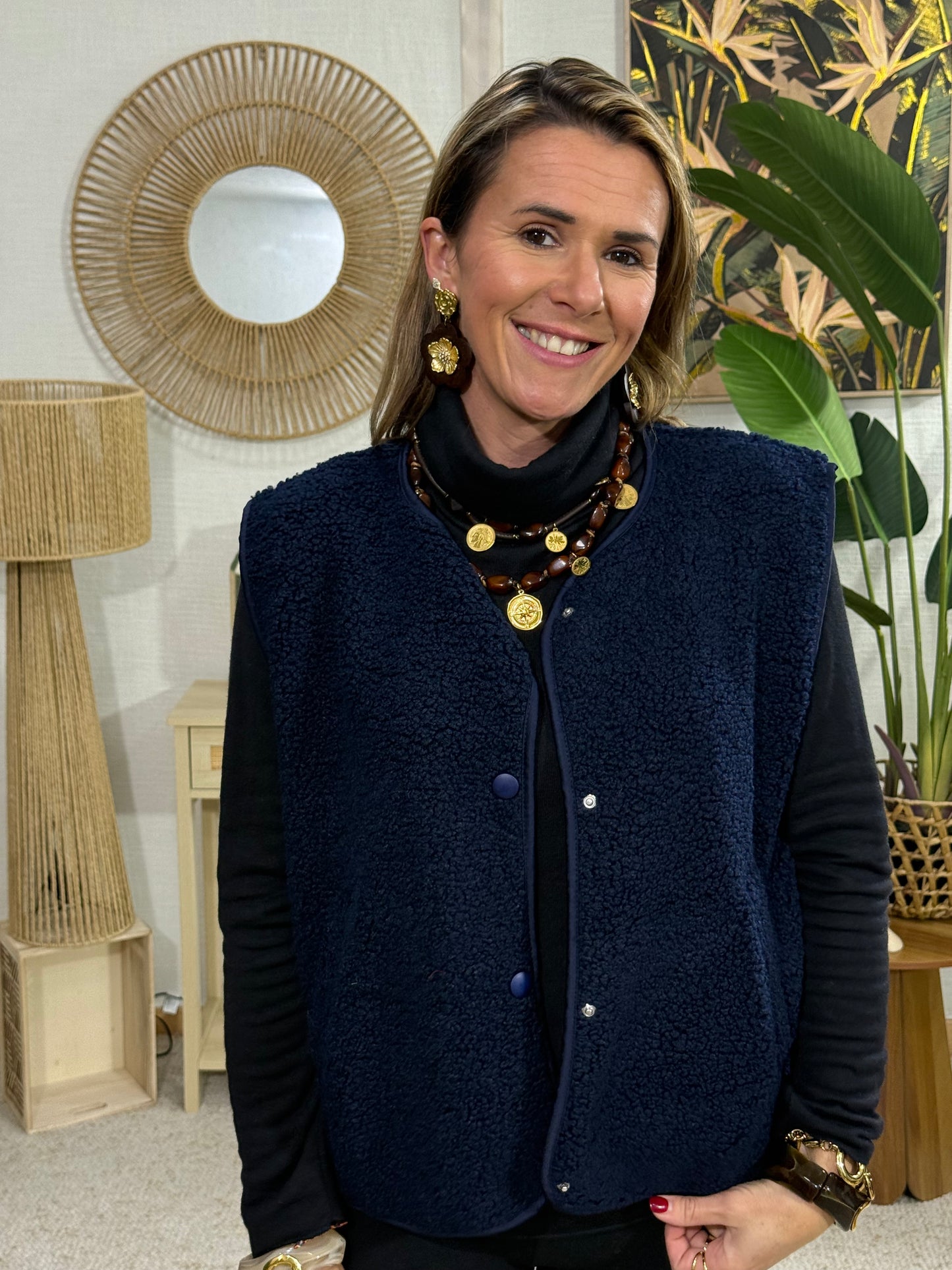 496 🖤Sans manche Sherpa