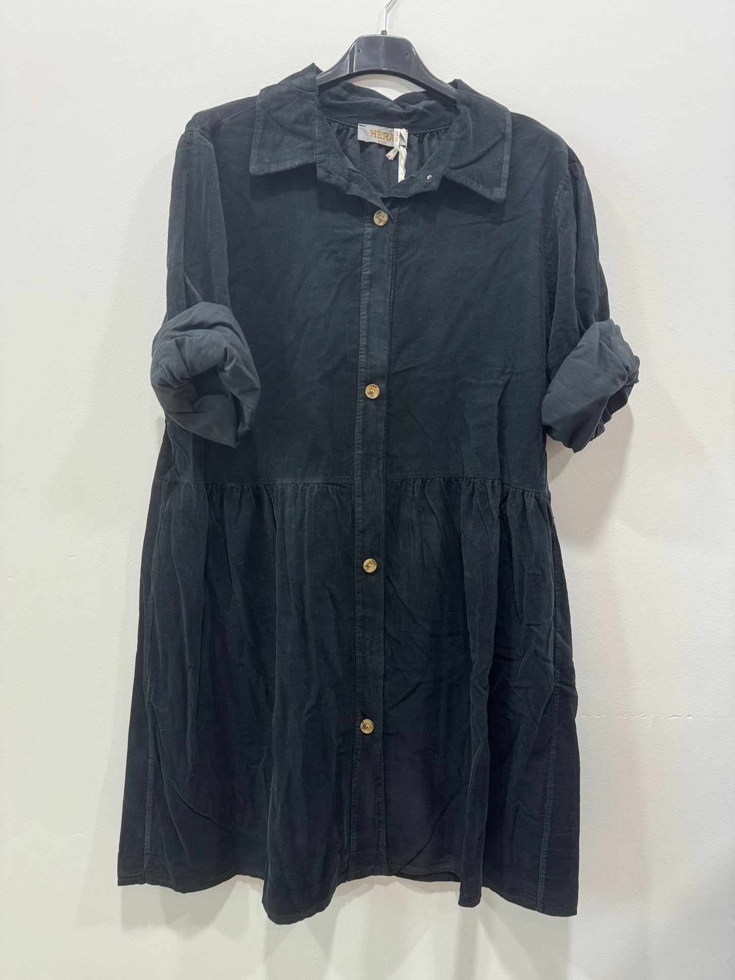 516 🖤 Robe Velours Bouton