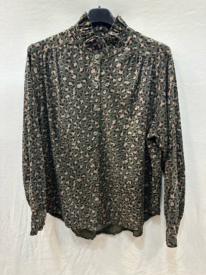 519 🖤 Chemisier velours Léopard