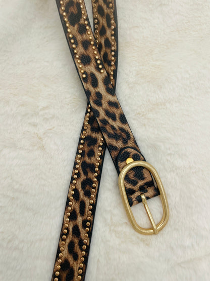 562  🛍️ Ceinture croute de cuir léopard