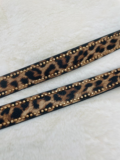 562  🛍️ Ceinture croute de cuir léopard