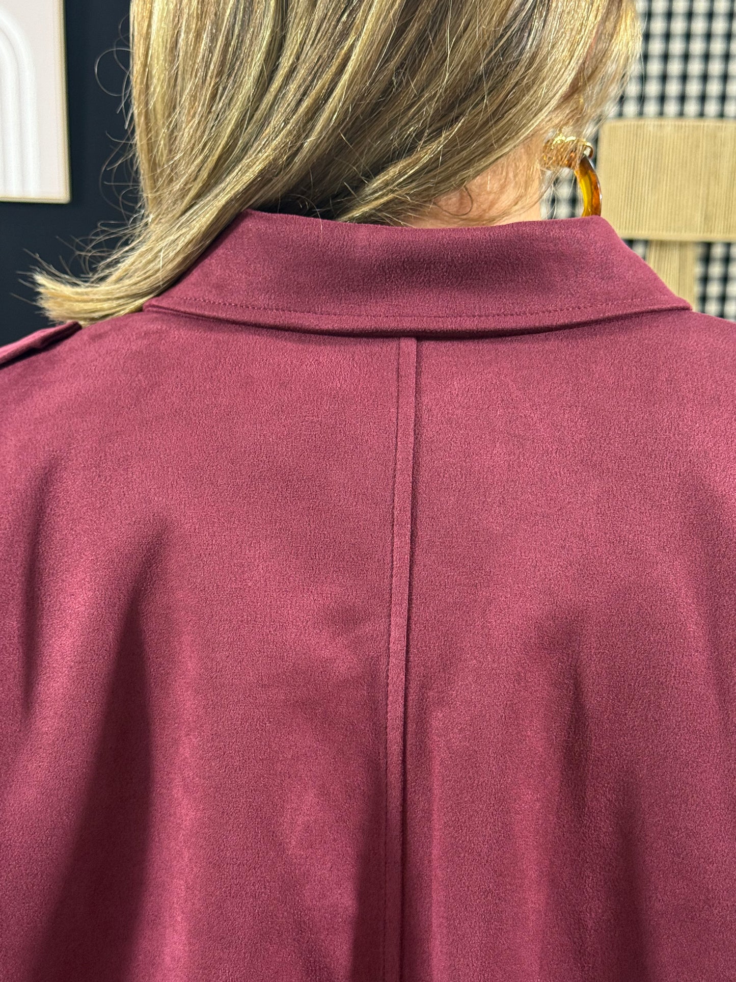 517 🖤 Veste Suédine