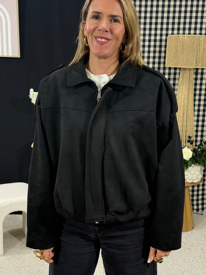517 🖤 Veste Suédine