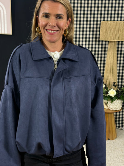 517 🖤 Veste Suédine