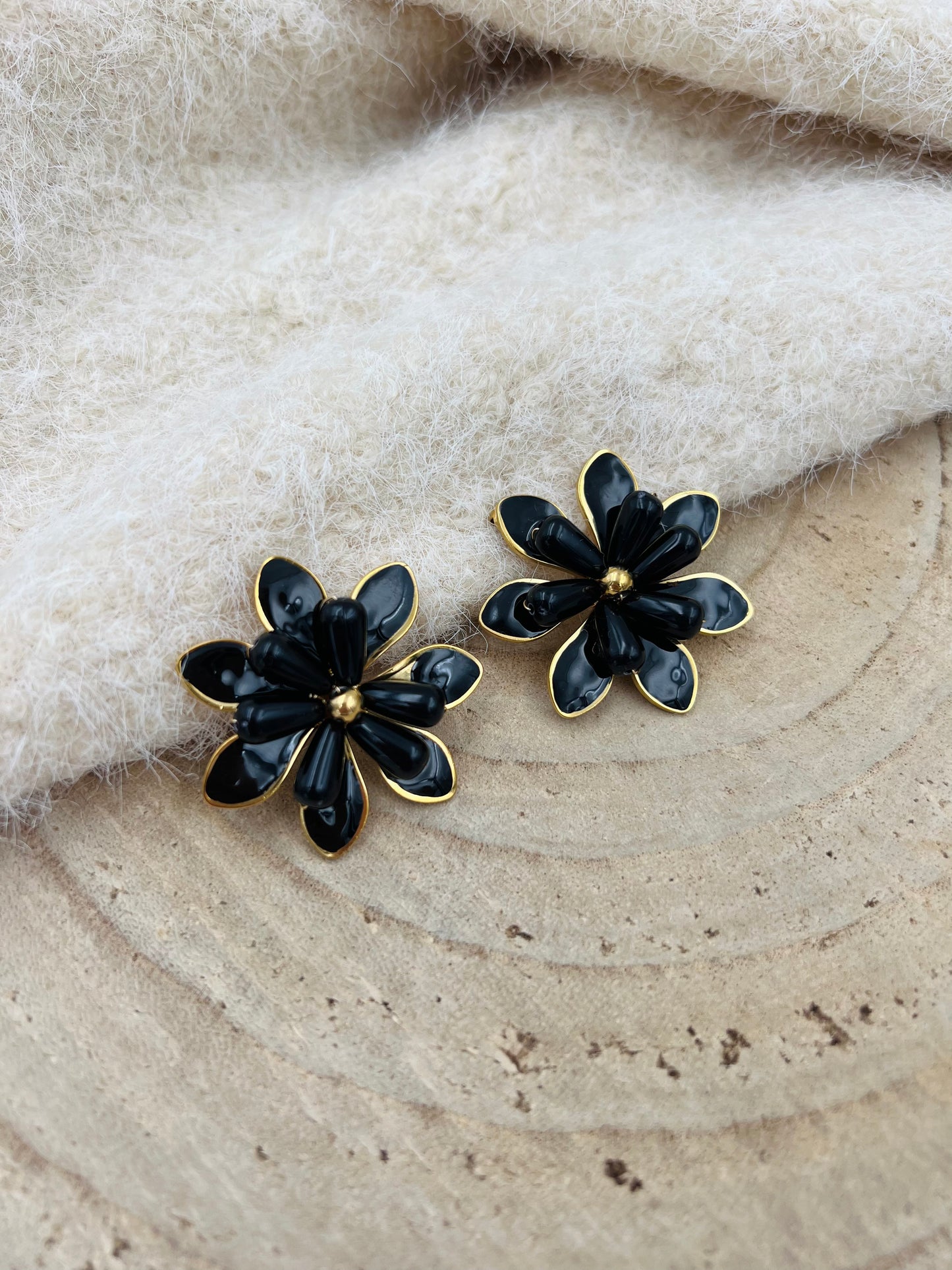 497 🛍️ Boucle d'oreille fleur  ⚜️