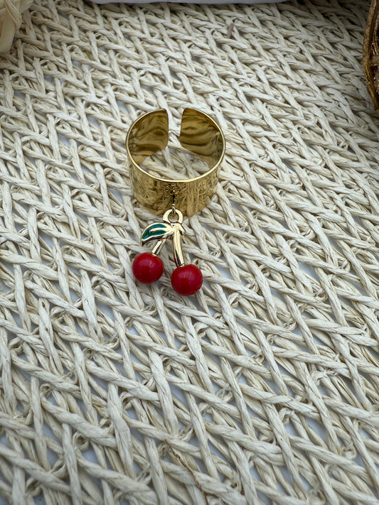 132 🍒 Bague cerise